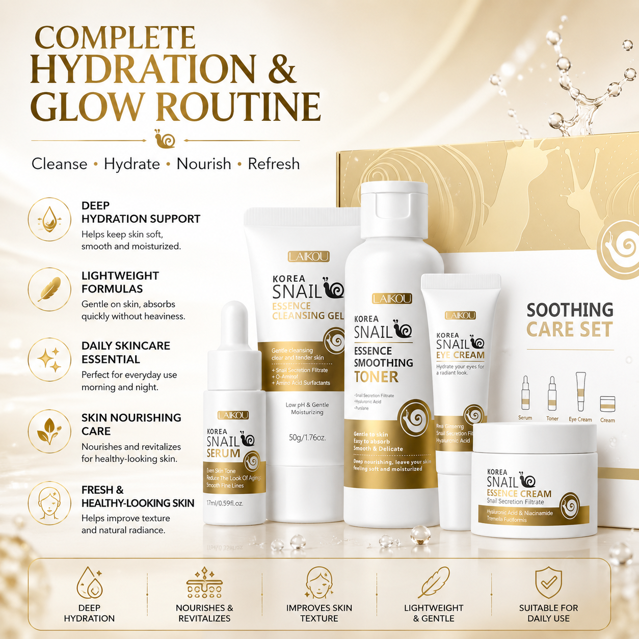 Korean Skincare Essentials Set