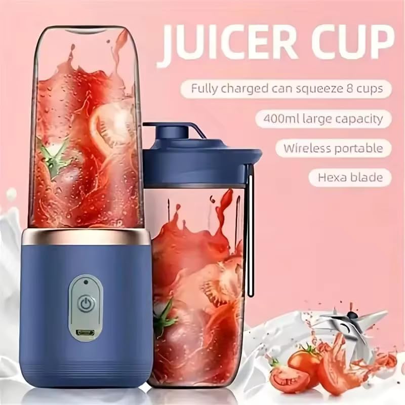 Portable USB Blender – 6 Blade Rechargeable Mixer