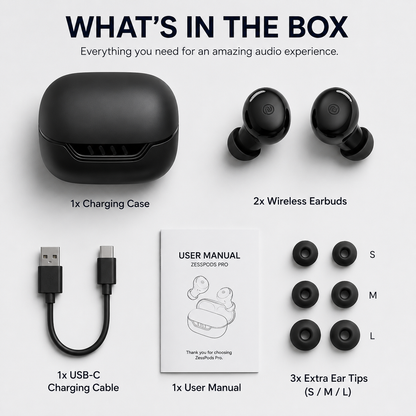 Wireless Earbuds with 45H Playtime