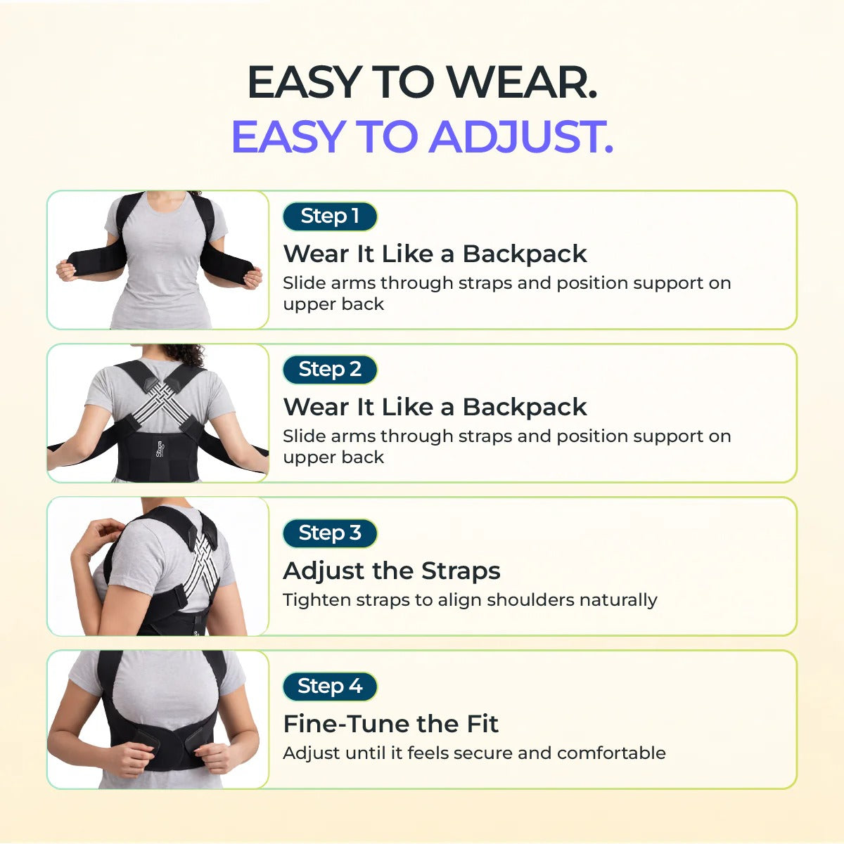 Adjustable Posture Corrector Support Belt