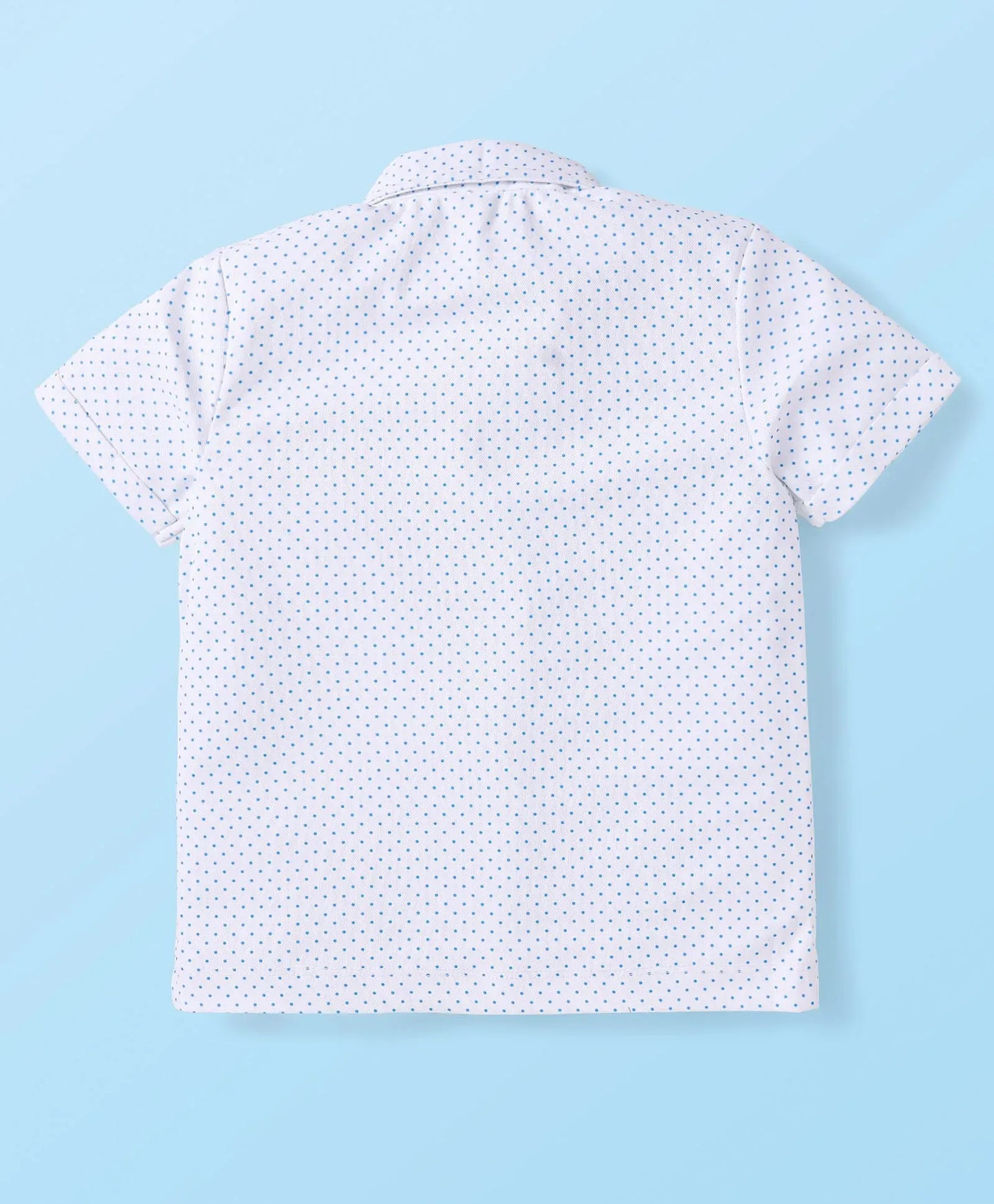 Baby Boys Polka Dot Shirt & Shorts Suspender Set