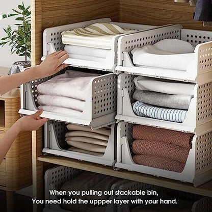 Foldable Clothes Organizer Storage Basket